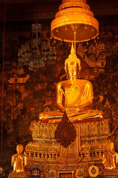 Sedící socha Buddhy, Thajsko — Stock fotografie