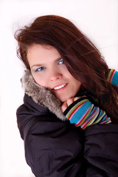 Zimní žena — Stock fotografie