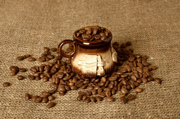 Xícara de café argila — Fotografia de Stock
