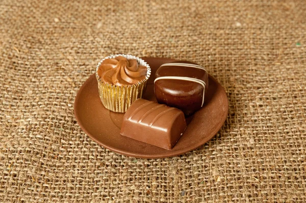 Csokoládés édességek — Stock Fotó