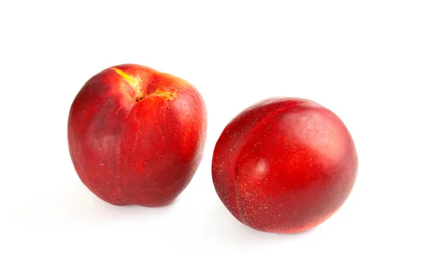 两个新鲜油桃 — 图库照片