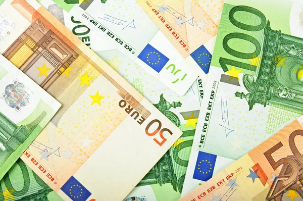 Antecedentes das notas de euro — Fotografia de Stock