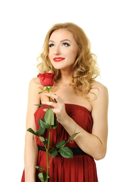 Walentynkę z różą — Zdjęcie stockowe