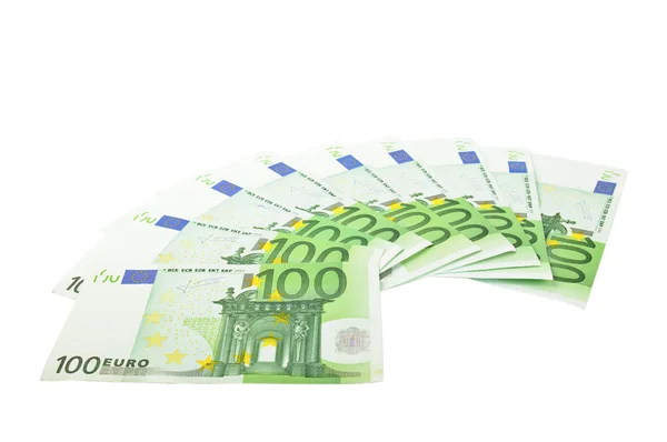 stock image Fan from number of euro banknotes