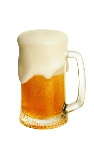Glas med öl — Stockfoto