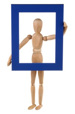 Dummy and photo frame clipart