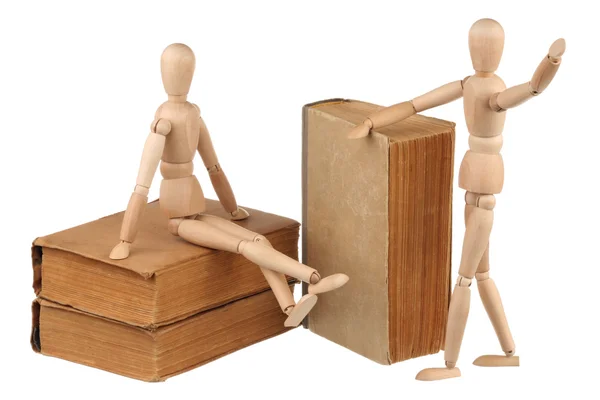 Two dummy and old books — Stock Photo, Image