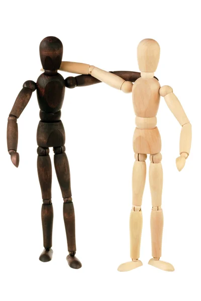 stock image Two dummy embraced