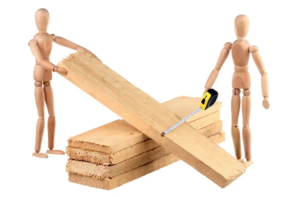 Two dummy and boards — Stock Photo, Image