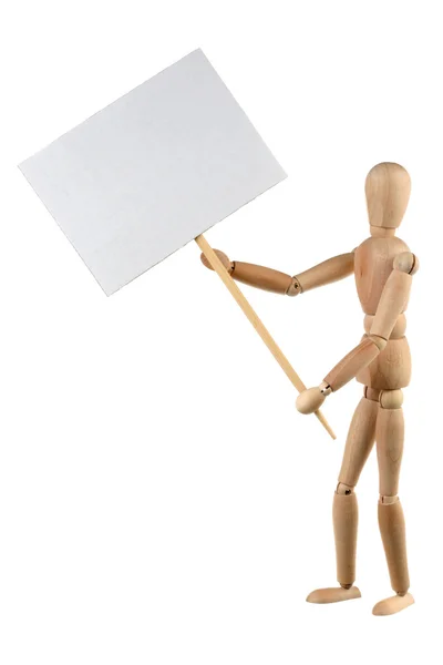 Dummy and banner — Stock Photo, Image