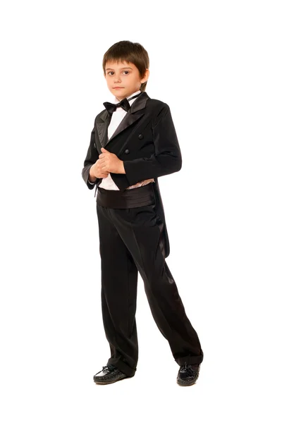 Little boy in a tuxedo. Isolated — Stock Photo, Image
