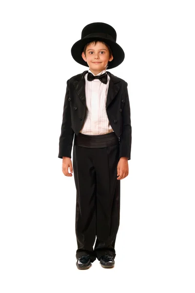 Little boy in a tuxedo. Isolated — Stock Photo, Image