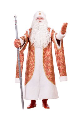 Ded Moroz with the stick clipart