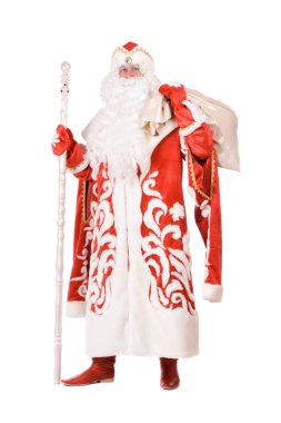 Bir çanta ile ded Moroz (Baba Frost)