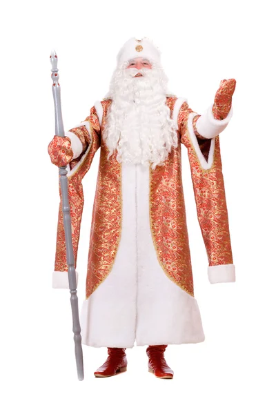 Ded Moroz con el palo —  Fotos de Stock