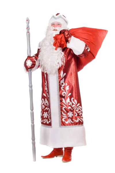 Ded Moroz with the bag — Stock Photo, Image