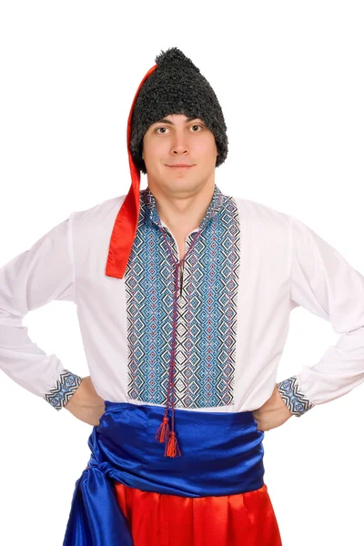 乌克兰民族服装的人 — 图库照片