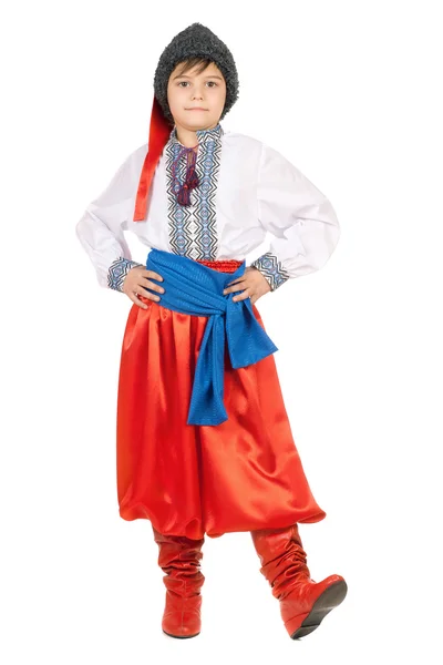 Niño en el traje nacional de Ucrania — Foto de Stock