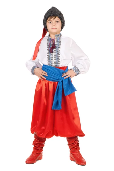 Jongen in de Oekraïense nationale kostuum — Stockfoto