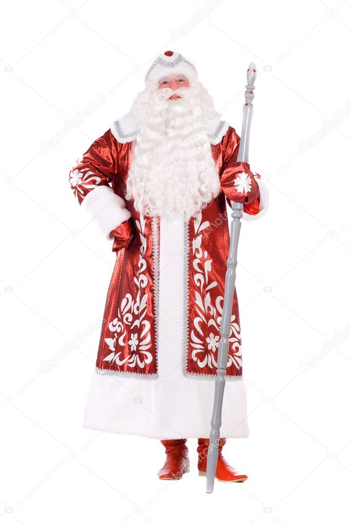 Ded Moroz. Isolated on white
