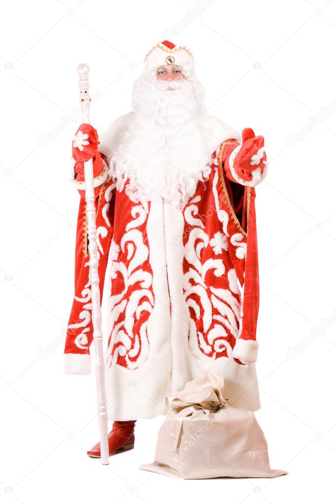 Ded Moroz (Father Frost). Isolated