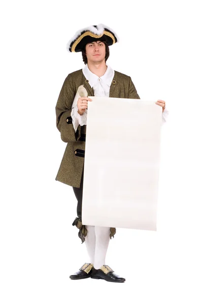Man in a historical costume — Stock Photo, Image