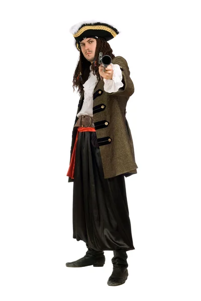 Giovane in costume da pirata — Foto Stock