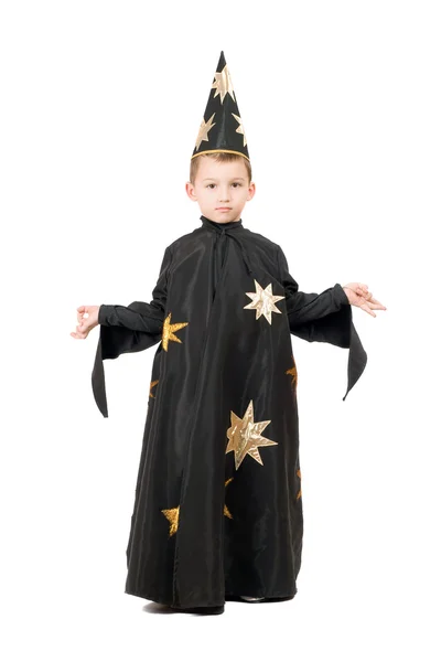 占星術師として服を着て小さな男の子 — ストック写真
