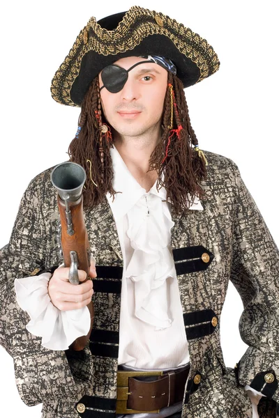 Man dressed as pirate Royalty Free Stock Images
