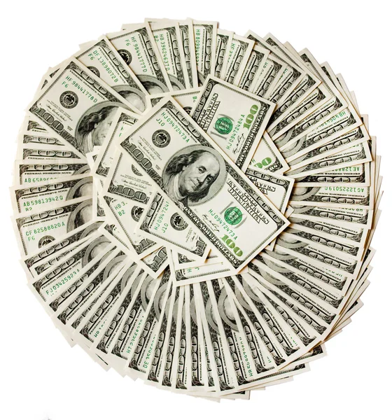 100 dollar denominations — Stock Photo, Image