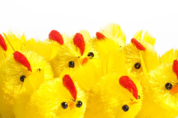 Grupa kurczaki wielkanocne — Zdjęcie stockowe