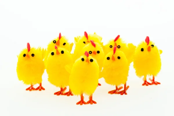 Grupo de galinhas de Páscoa — Fotografia de Stock