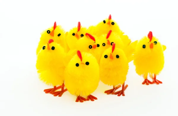 Grupa kurczaki wielkanocne — Zdjęcie stockowe