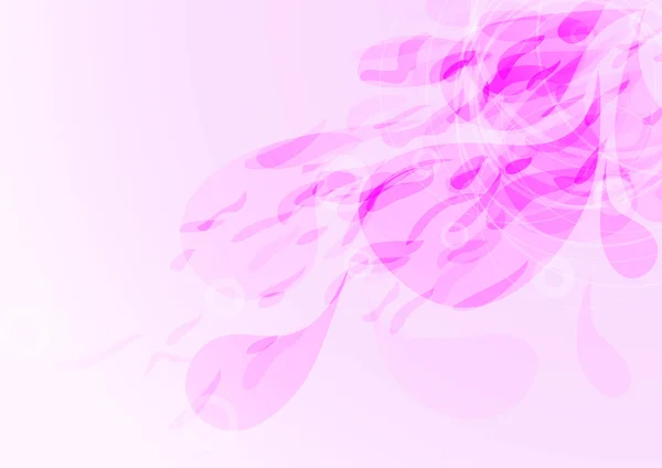 Chute des pétales de fleur abstraction — Image vectorielle