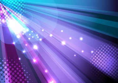 Party and disco background - ray light clipart