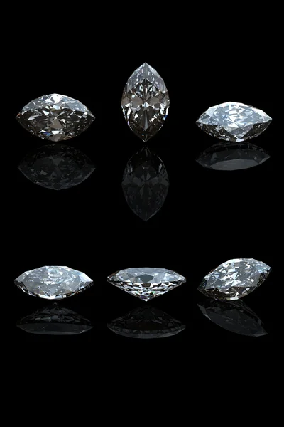 Colección de diamantes. Piedra preciosa — Foto de Stock