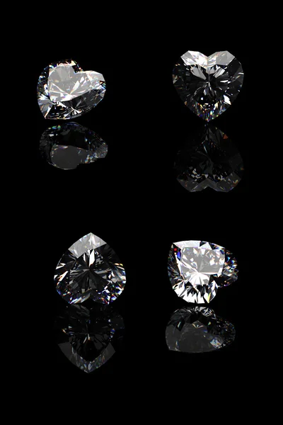 Collectie van diamant. edelsteen — Stockfoto