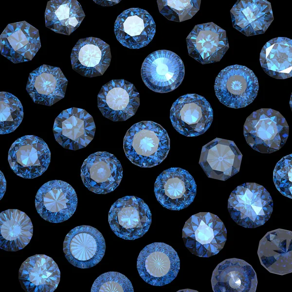 Background with round gemstone. swiss blue topaz. aquamarine — Stock Photo, Image