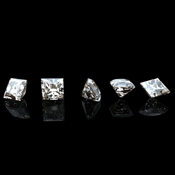 Pozadí s čtvercový tvar diamantu. šperky gems — Stock fotografie