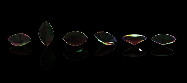 Background with Marquis shape gemstone. Mystic Rainbow Topaz — Stock Photo, Image