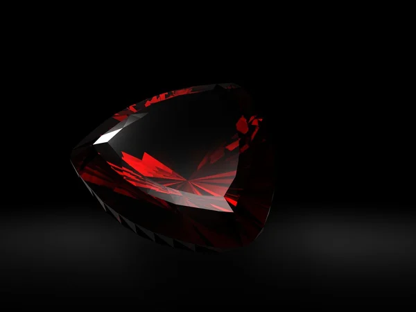 Biżuteria Kamienie kształt bilionów. Rubin — Zdjęcie stockowe