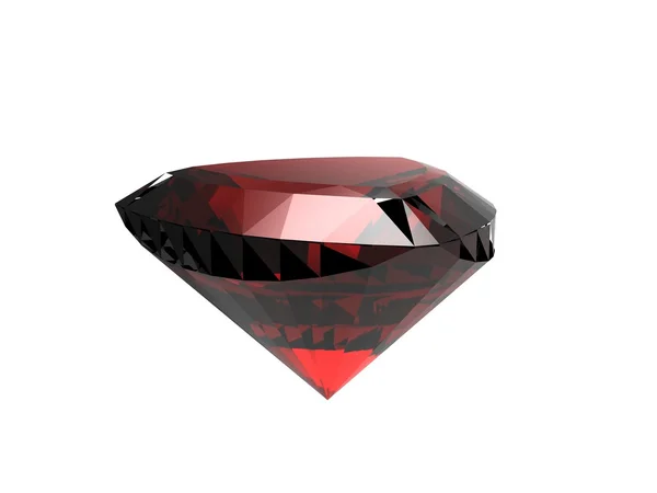 Jewelry gems shape of trillion. Ruby — Stock Photo, Image