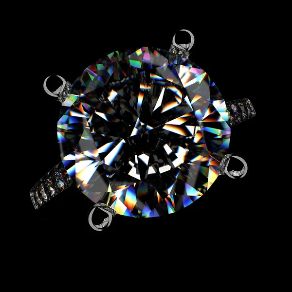 Кільце з діамантом — стокове фото