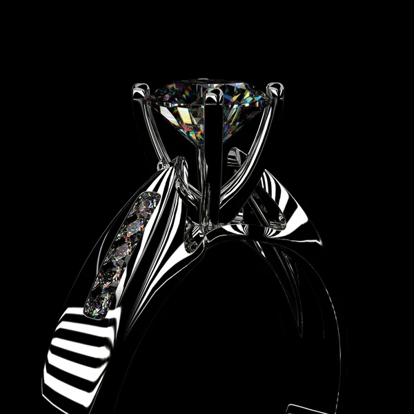 Pierścień z diamentów — Zdjęcie stockowe