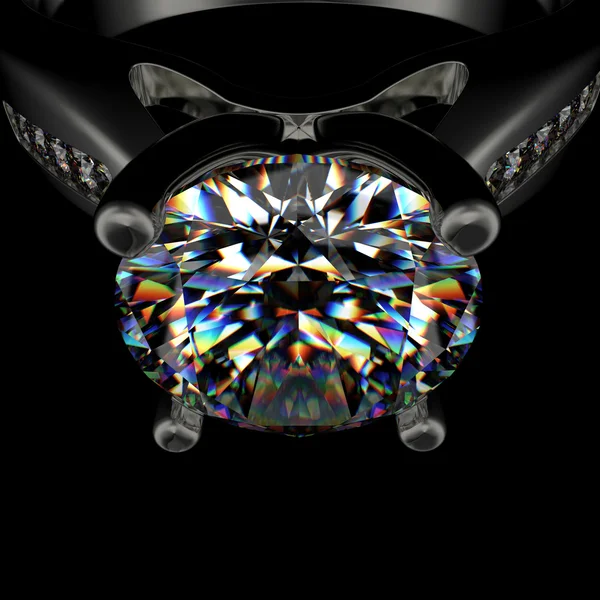 Anello con diamante — Foto Stock