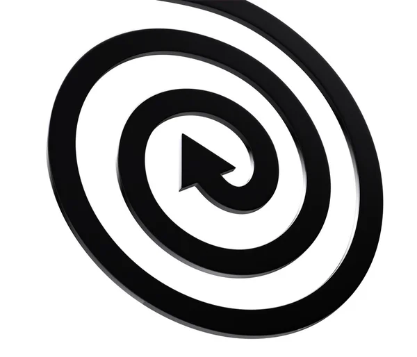 Pilarna på vitt. spiral form — Stockfoto