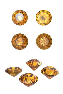 yuvarlak citrine