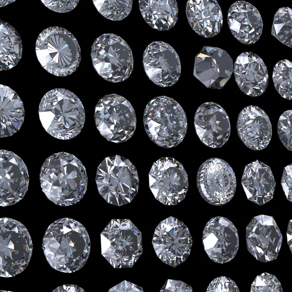 Коллекция бриллиантов. Драгоценности — стоковое фото