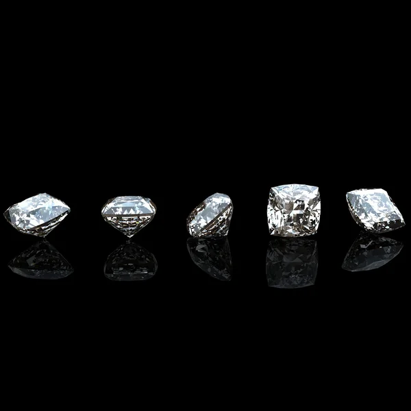 Gyémánt gyűjteménye. Drágakő — Stock Fotó