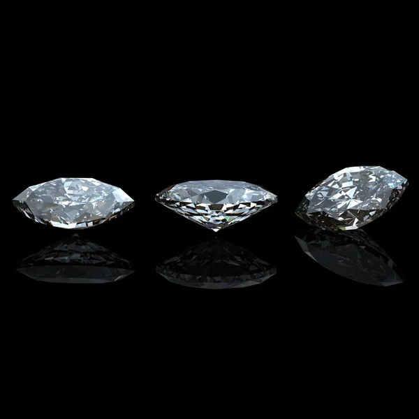 다이아몬드의 컬렉션입니다. 보석 — 스톡 사진